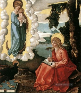  Maler Malerei - Johannes an Patmos Renaissance Maler Hans Baldung